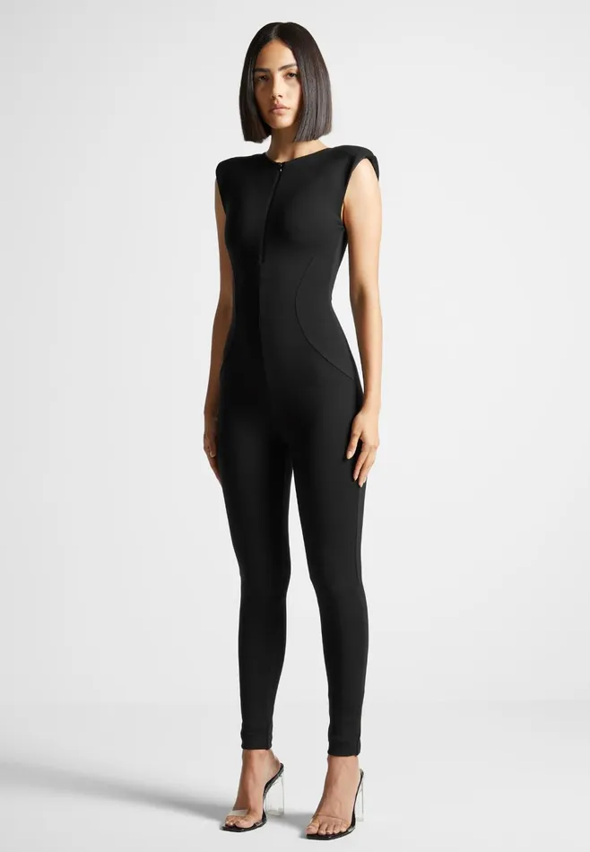 Women Manire De Voir ternelle Wide Shoulder Jumpsuit Black
