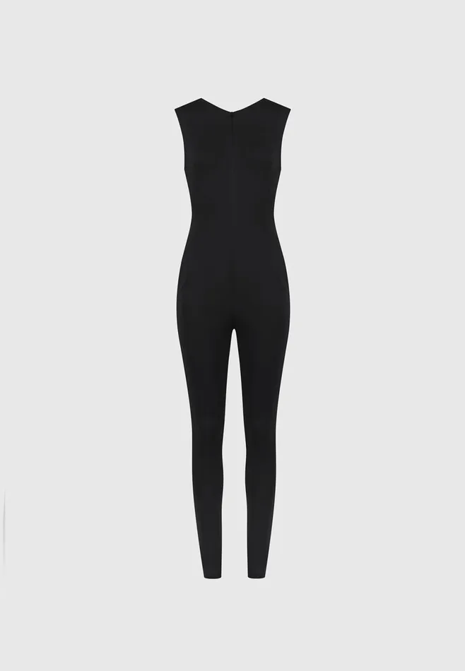 Women Manire De Voir ternelle Wide Shoulder Jumpsuit Black