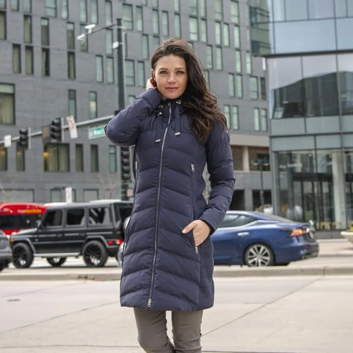 Women Marcena Coat Deep Space KJUS Jackets and Vests