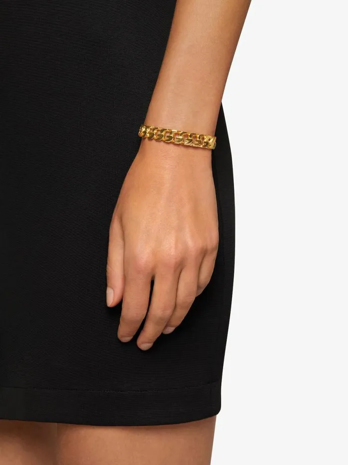 WomenMen Jewelry Givenchy G Chain Open Bangle In Metal Golden Yellow WomenMen Jewelry Givenchy G Chain Open Bangle In Metal Golden Yellow
