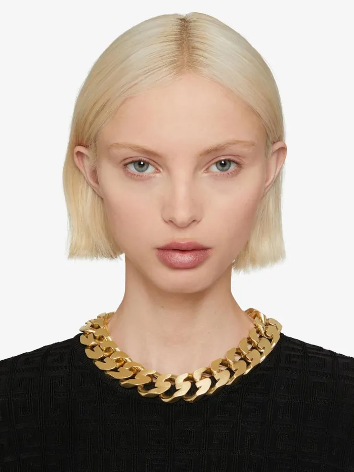 WomenMen Jewelry Givenchy Medium G Chain Necklace In Metal Golden Yellow WomenMen Jewelry Givenchy Medium G Chain Necklace In Metal Golden Yellow