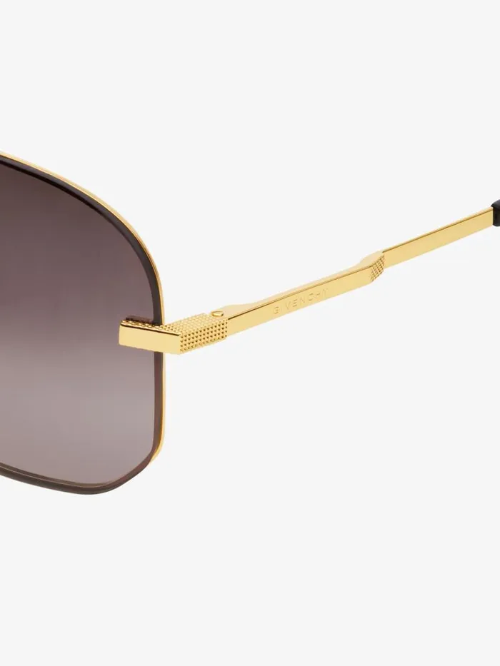 WomenMen Sunglasses Givenchy 4GEM Unisex Sunglasses In Metal Golden
