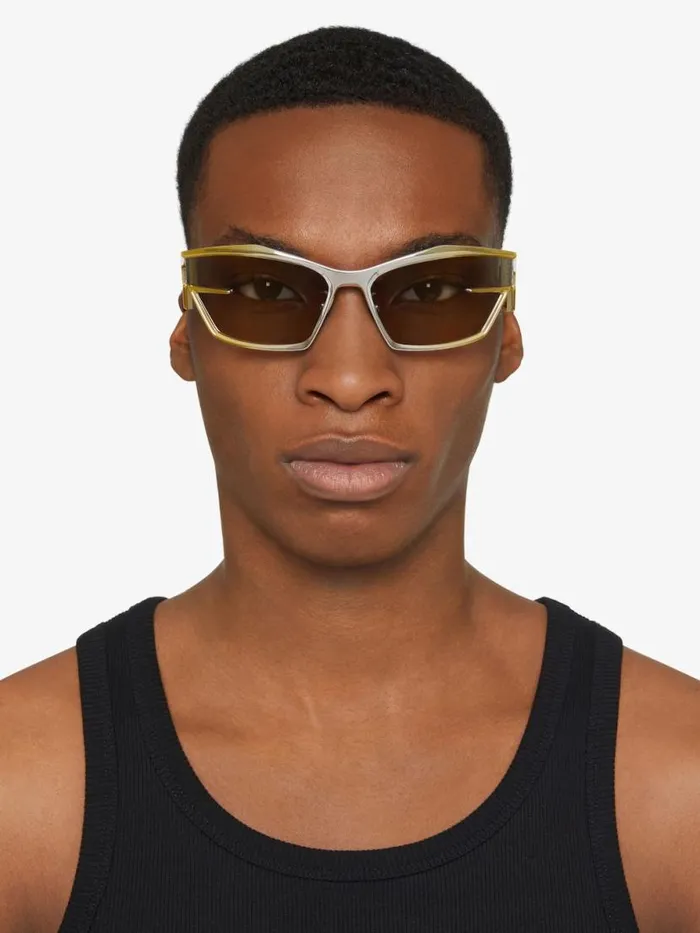 WomenMen Sunglasses Givenchy Giv Cut Unisex Sunglasses In Metal Dark Yellow WomenMen Sunglasses Givenchy Giv Cut Unisex Sunglasses In Metal Dark Yellow