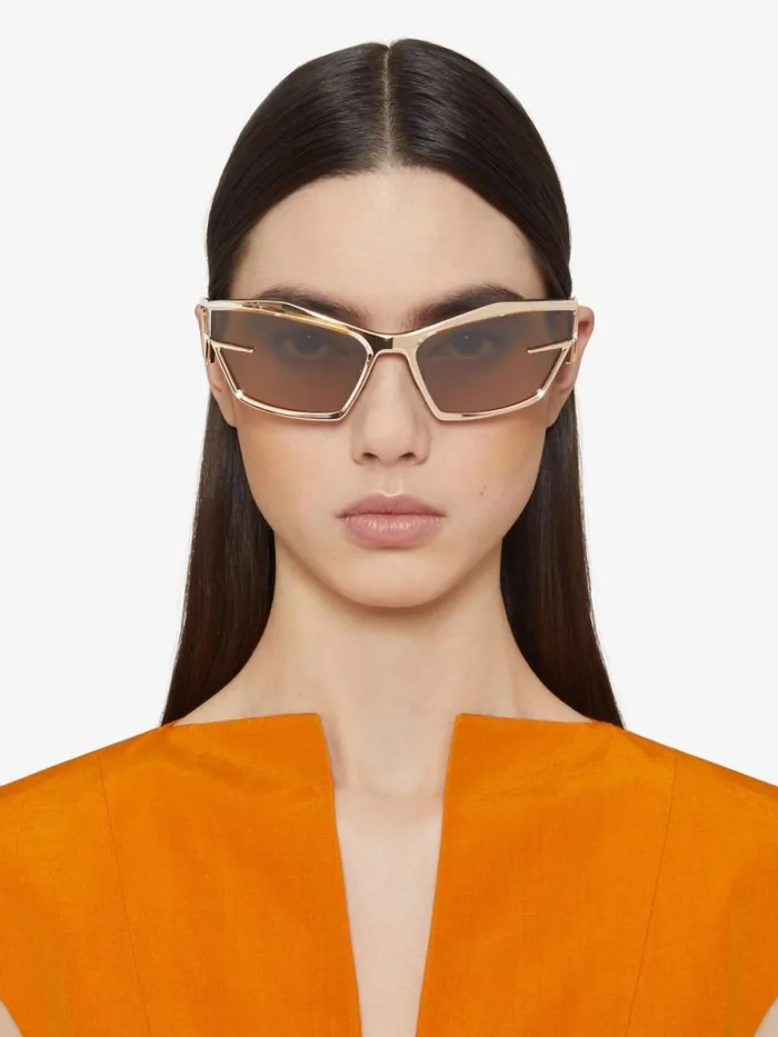 WomenMen Sunglasses Givenchy Giv Cut Unisex Sunglasses In Metal Rose Golden
