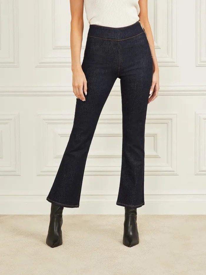 Women Mia Denim Flare Pant Hailey Wash Bottoms GUESS Women Mia Denim Flare Pant Hailey Wash Bottoms GUESS