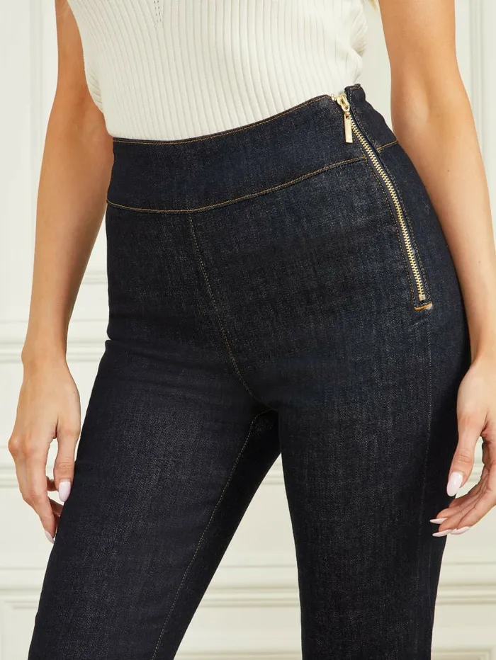 Women Mia Denim Flare Pant Hailey Wash Bottoms GUESS Women Mia Denim Flare Pant Hailey Wash Bottoms GUESS
