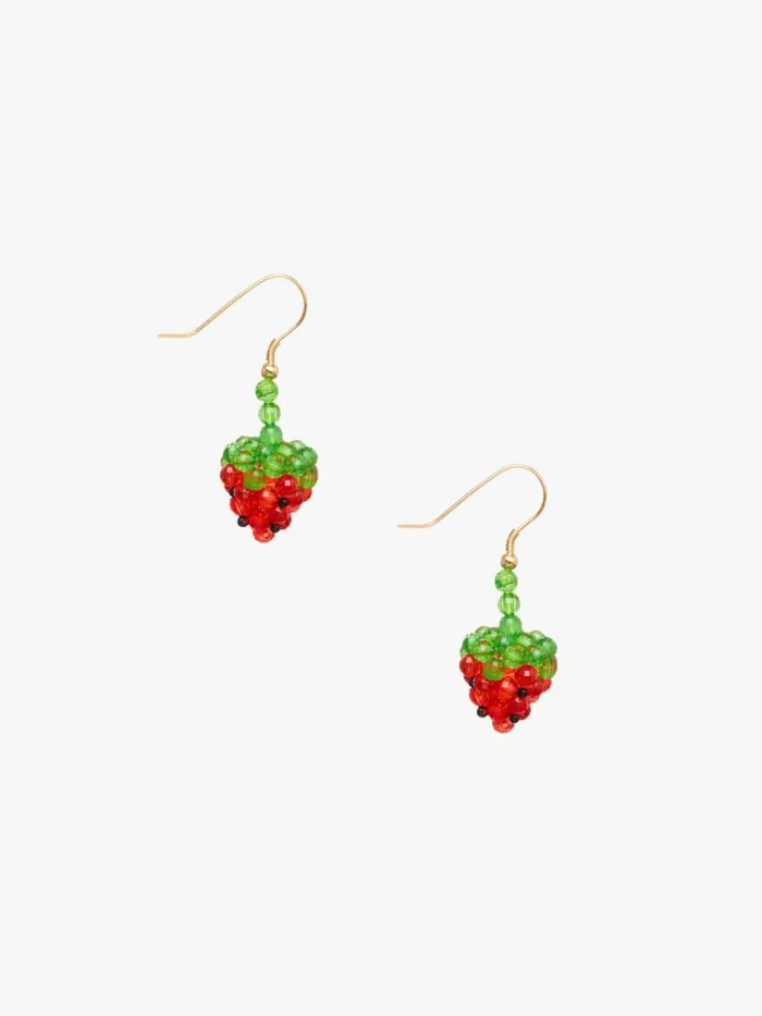 Women Mini Fruit Earrings Fragola Lisa Says Gah Accessories