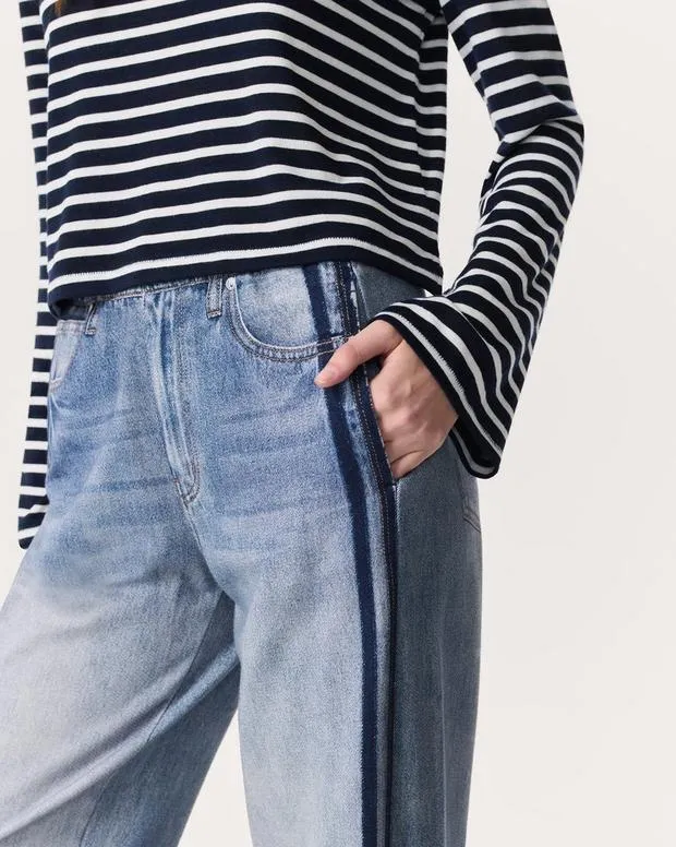 Women MiramarFeatherweightJeans rag and bone Miramar Terry WideLeg Track Pants ConeyWashed Black