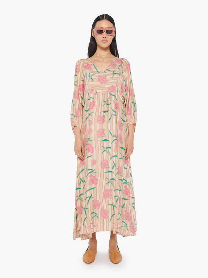 Women Mother Denim Alice Dress Chamomile Rose
