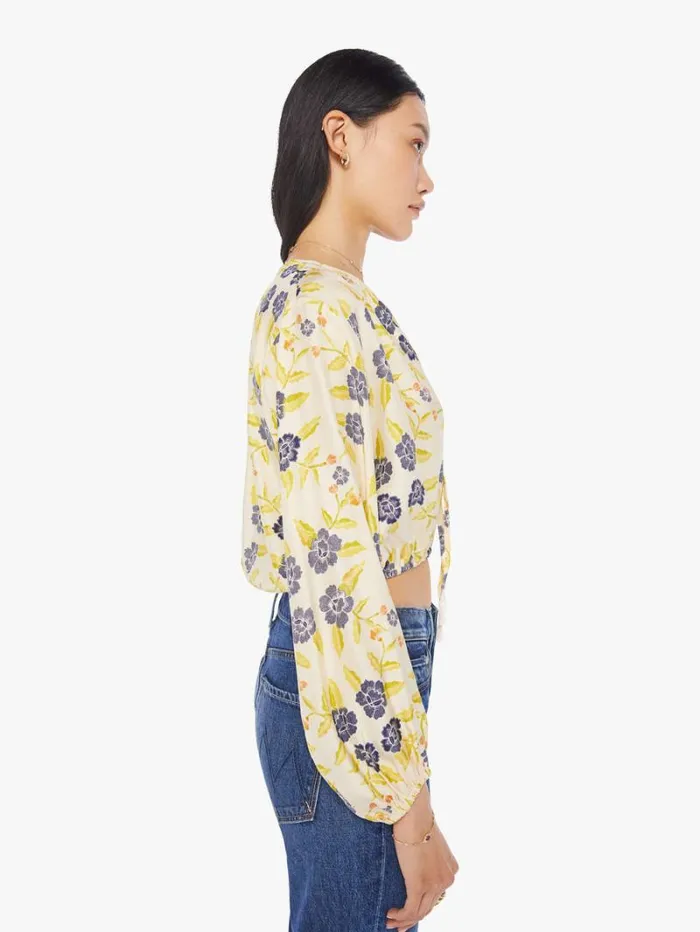 Women Mother Denim Amelia Top Prairie Indigo