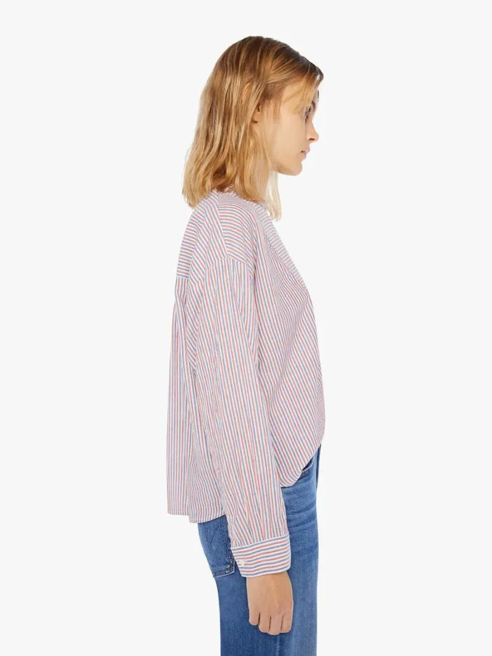 Women Mother Denim Jones Shirt Firework Stripe