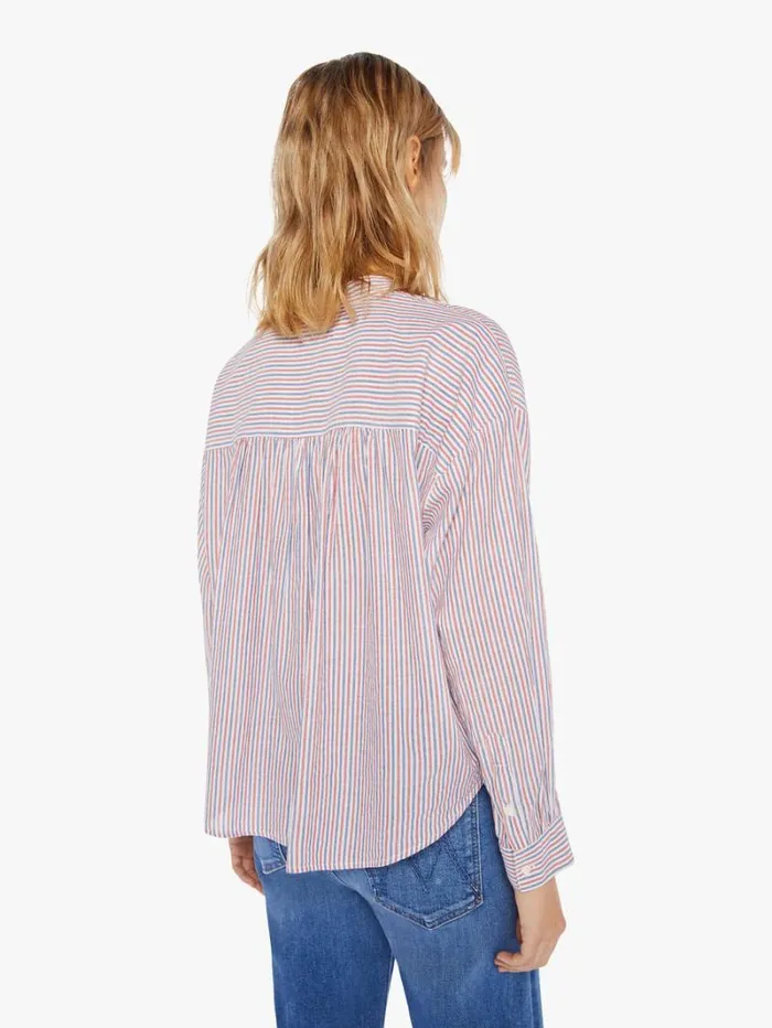 Women Mother Denim Jones Shirt Firework Stripe