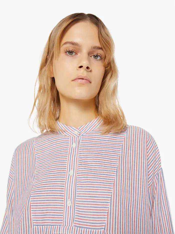 Women Mother Denim Jones Shirt Firework Stripe