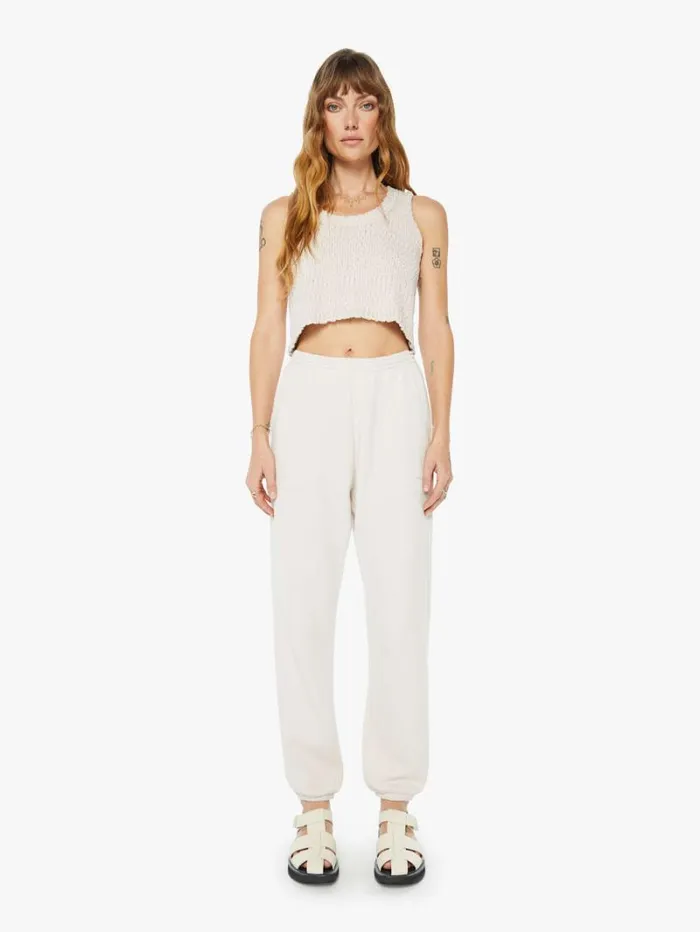 Women Mother Denim Mason Sweatpant W Pockets Lunar