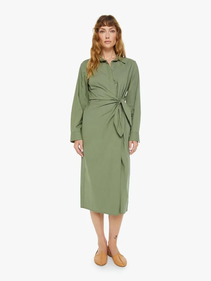 Women Mother Denim Mccallister Dress Army Green