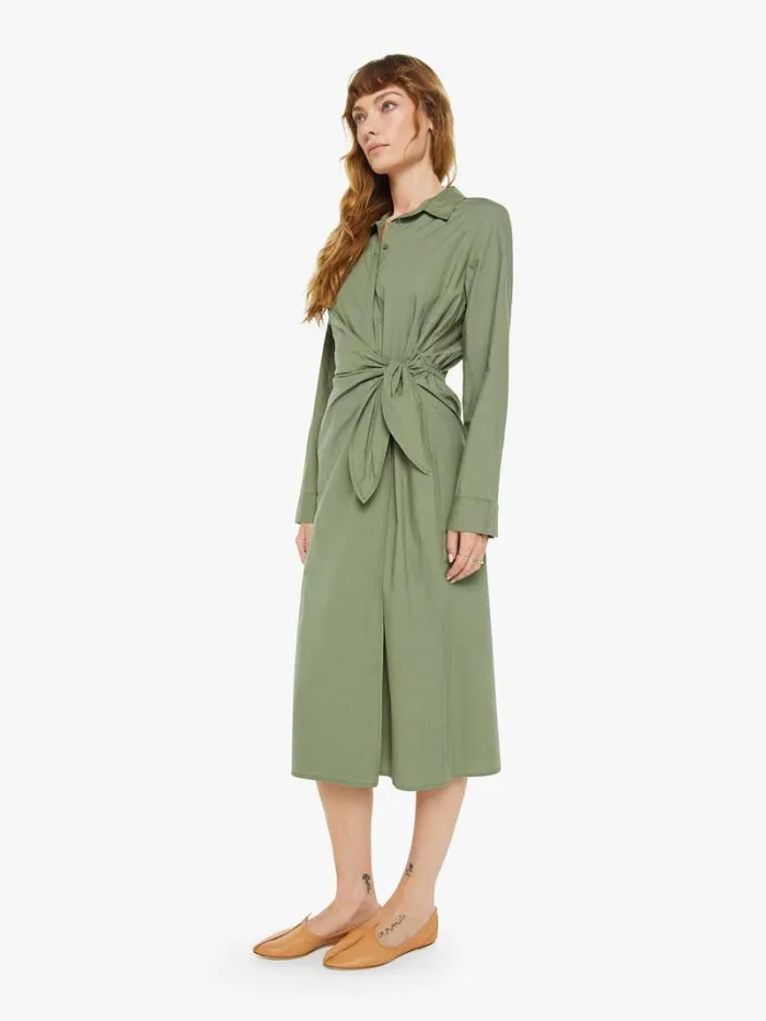 Women Mother Denim Mccallister Dress Army Green