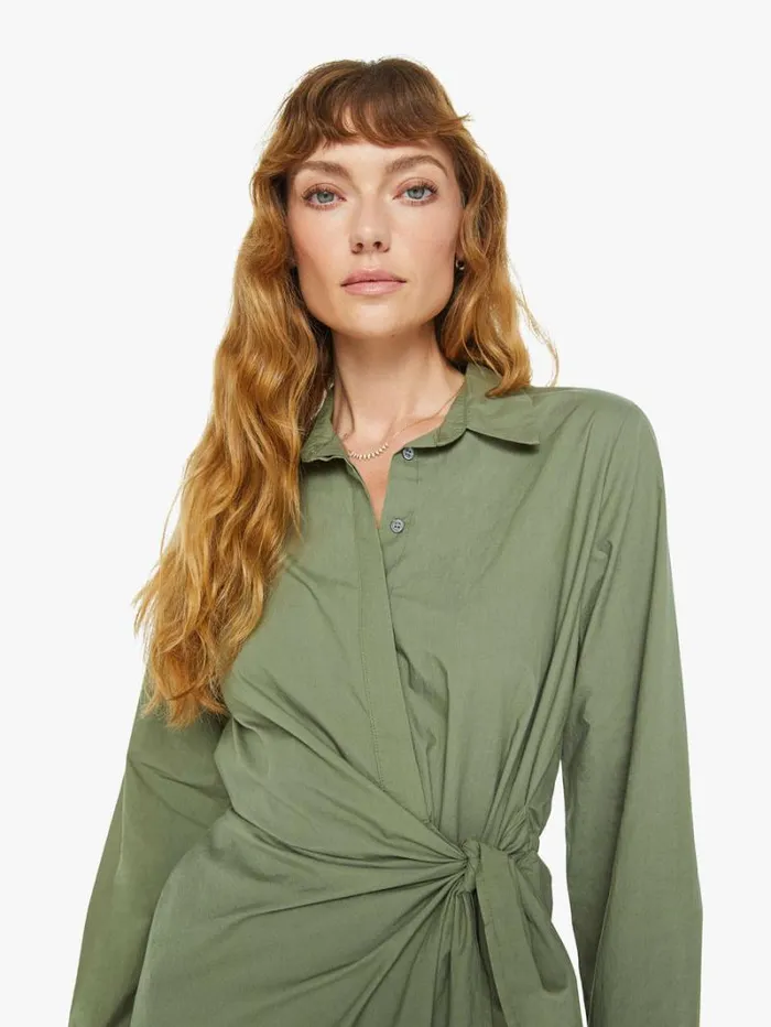 Women Mother Denim Mccallister Dress Army Green