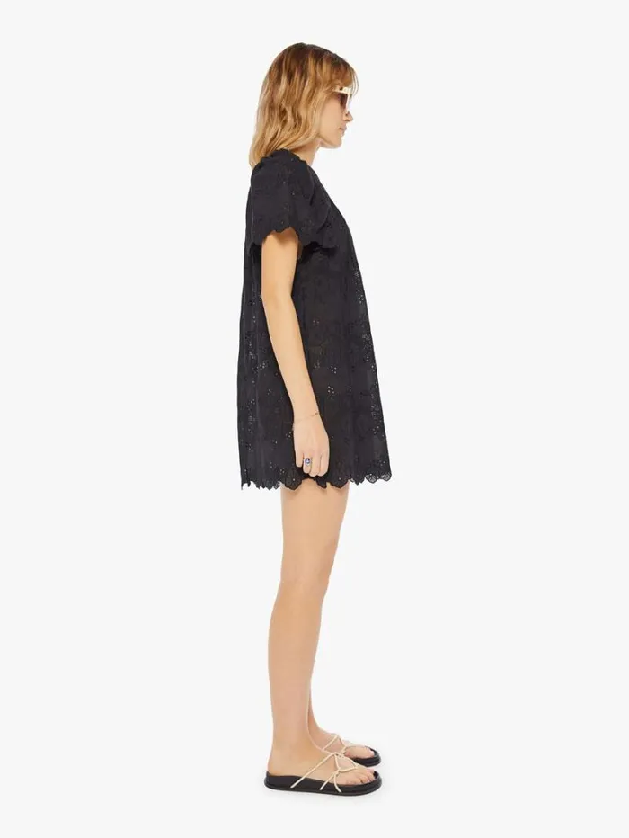 Women Mother Denim Sienna Mini Dress Geranium Midnight