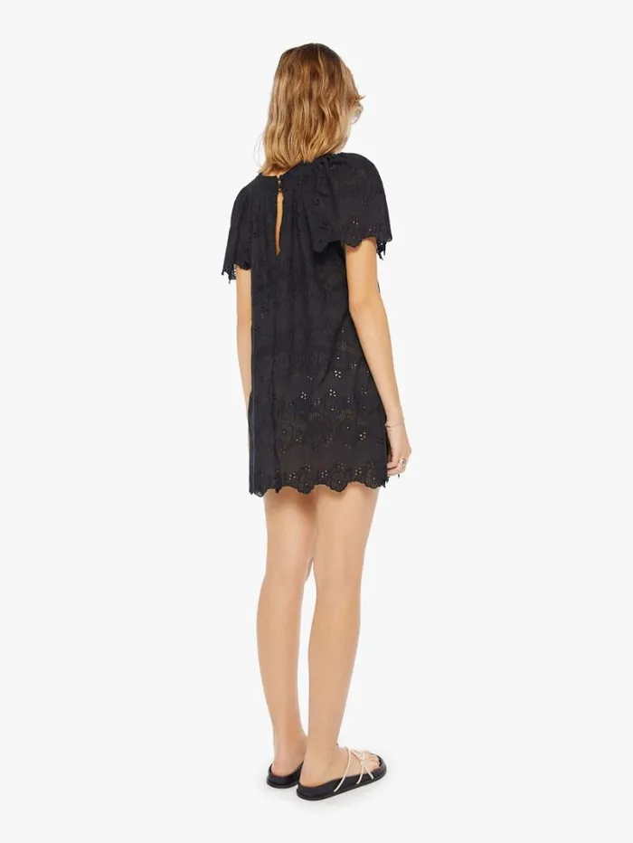 Women Mother Denim Sienna Mini Dress Geranium Midnight