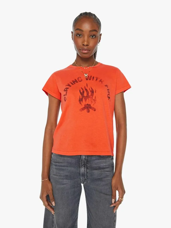 Women Mother Denim The Boxy Goodie Goodie Playing With Fire
