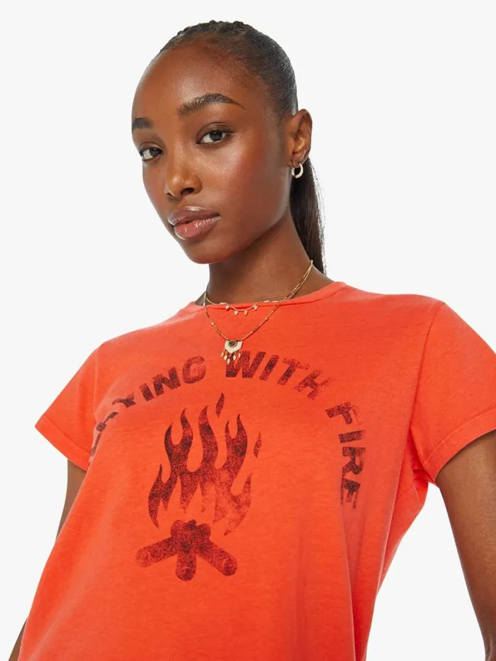 Women Mother Denim The Boxy Goodie Goodie Playing With Fire