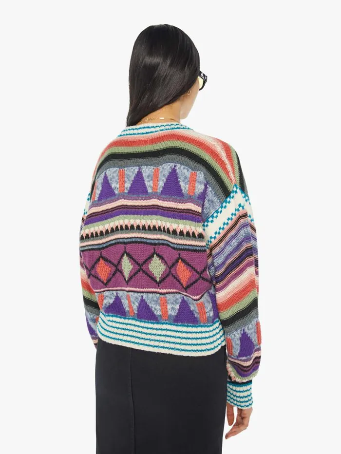 Women Mother Denim The Soaring High Cardigan Flying Flags