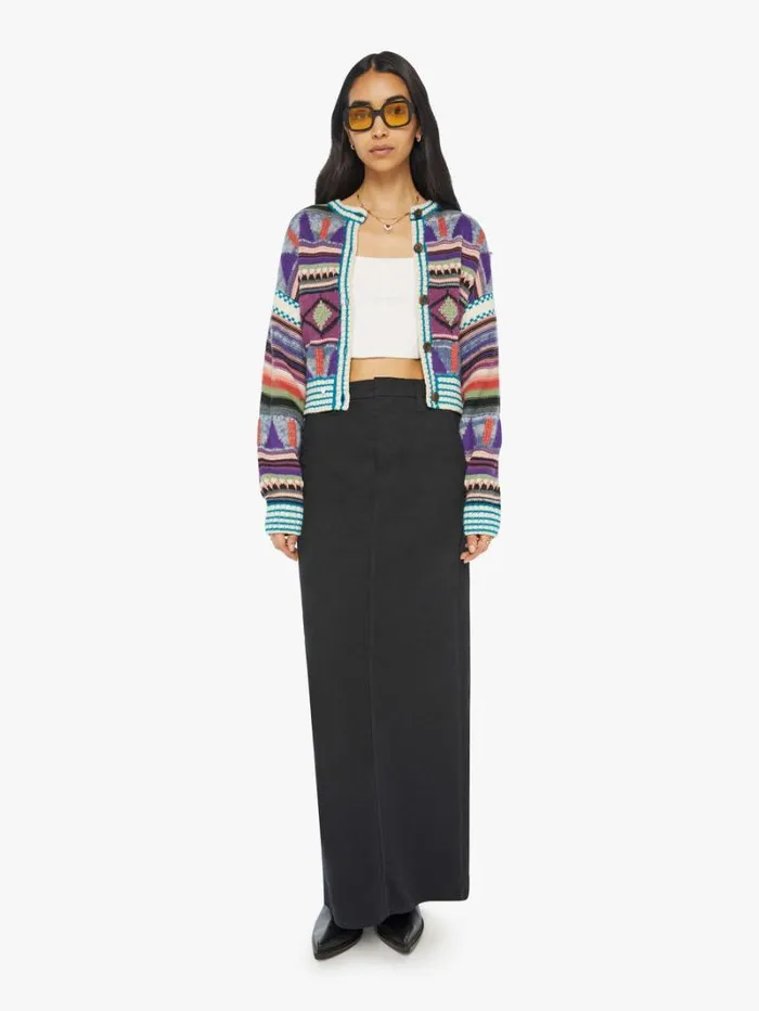 Women Mother Denim The Soaring High Cardigan Flying Flags