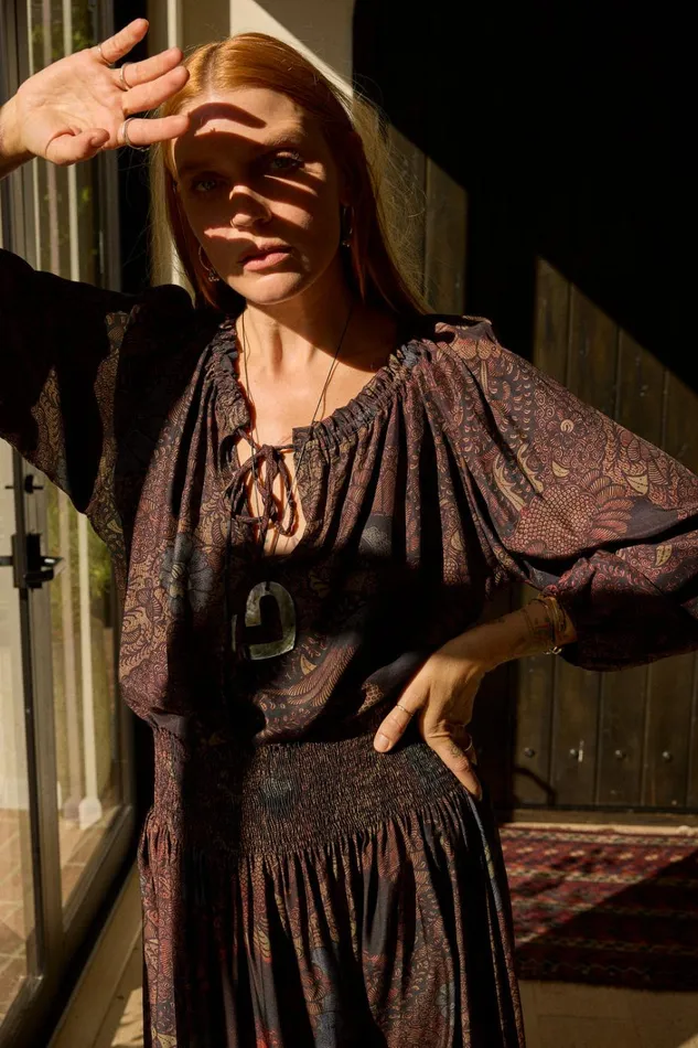 Women Natalie Martin Bottoms Bella Skirt Peacock Kalamata