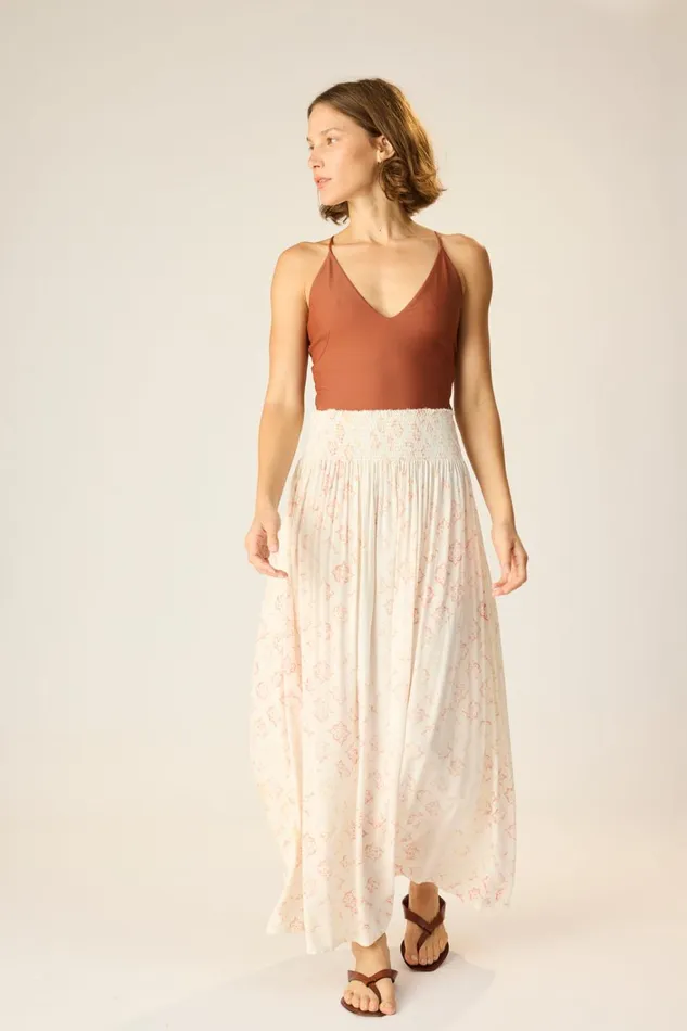 Women Natalie Martin Bottoms Bella Skirt Spanish Tile Sunrise