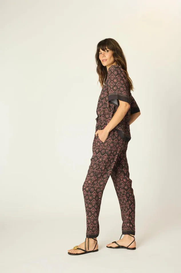 Women Natalie Martin Bottoms Bianca Pant Fleurdelis Black