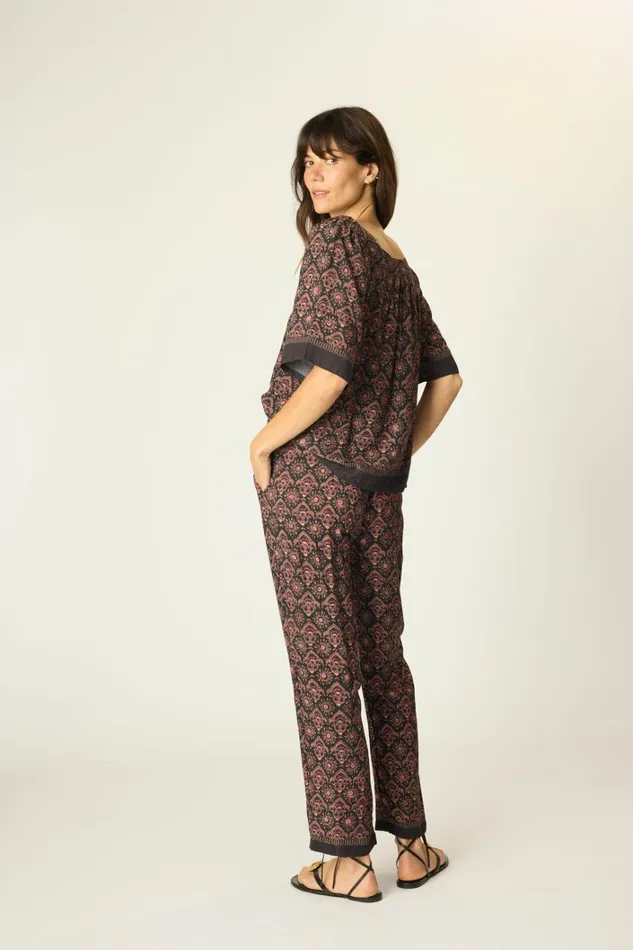 Women Natalie Martin Bottoms Bianca Pant Fleurdelis Black Women Natalie Martin Bottoms Bianca Pant Fleurdelis Black