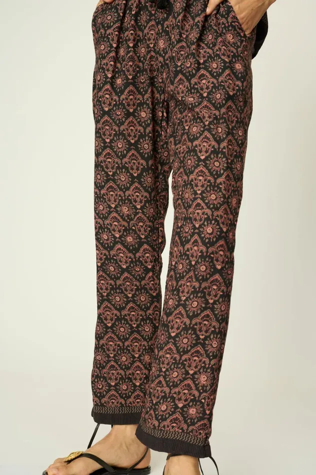 Women Natalie Martin Bottoms Bianca Pant Fleurdelis Black Women Natalie Martin Bottoms Bianca Pant Fleurdelis Black
