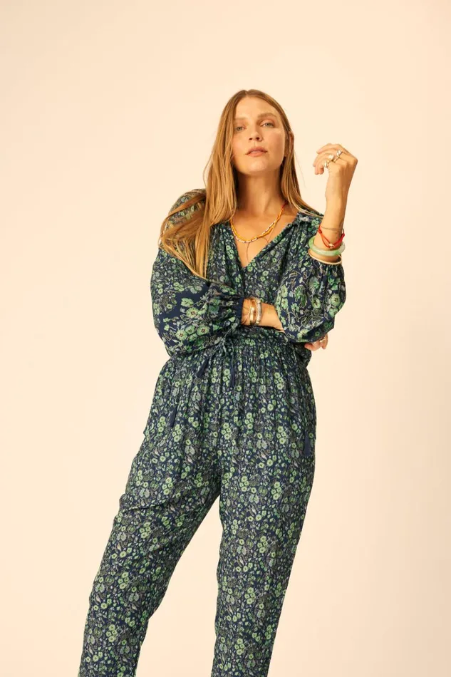 Women Natalie Martin Bottoms Bianca Pant Petite Fleur Marine