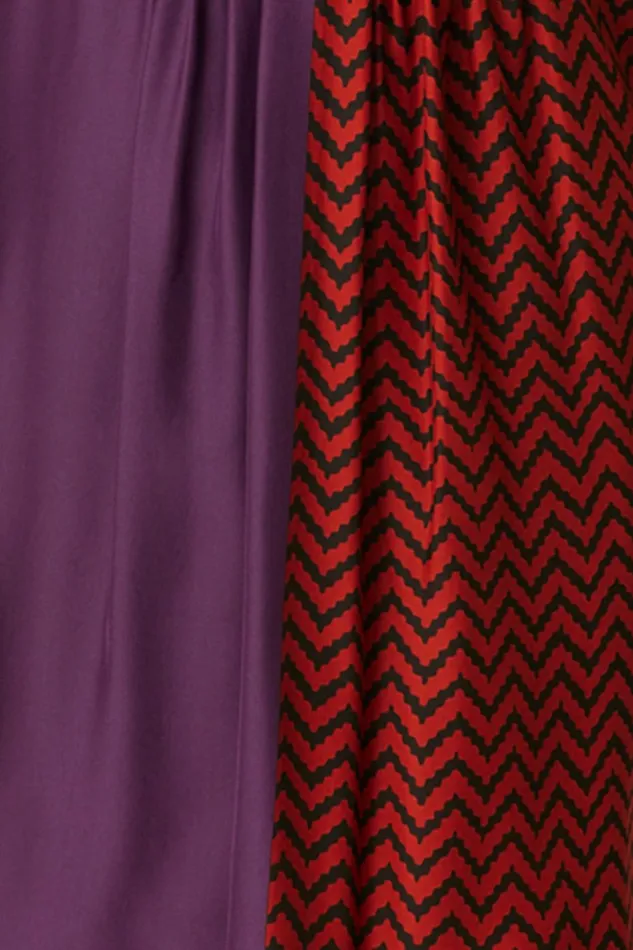 Women Natalie Martin Bottoms Jasper Short Block Zigzag Aubergine