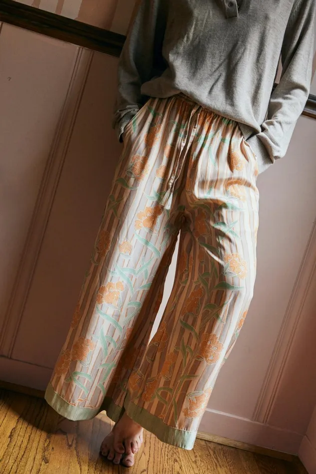 Women Natalie Martin Bottoms Lauren Pant Chamomile Apricot