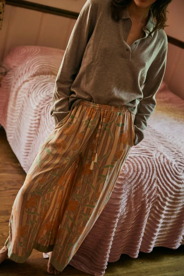Women Natalie Martin Bottoms Lauren Pant Chamomile Apricot