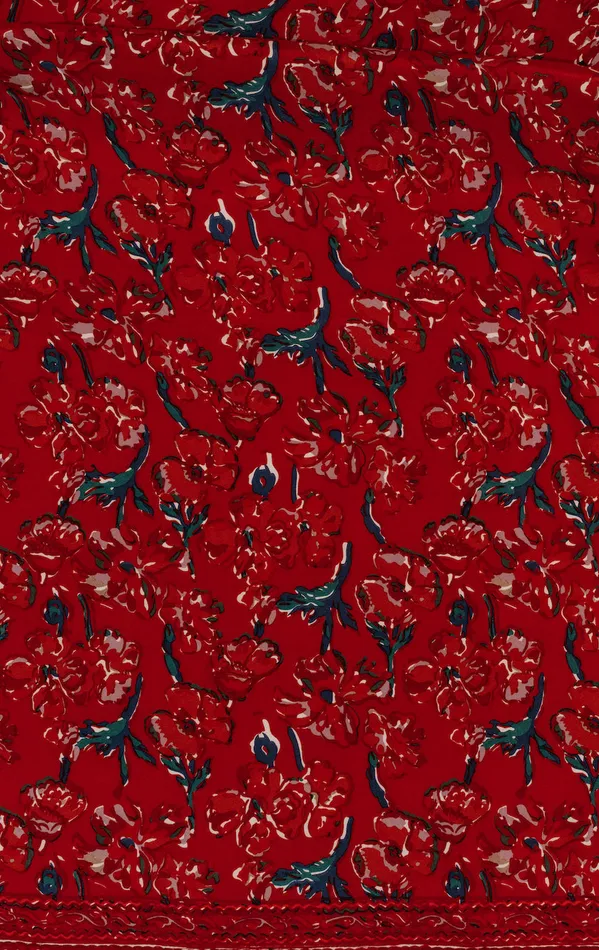 Women Natalie Martin Bottoms Lela Wrap Skirt Silk Watercolor Vermillion