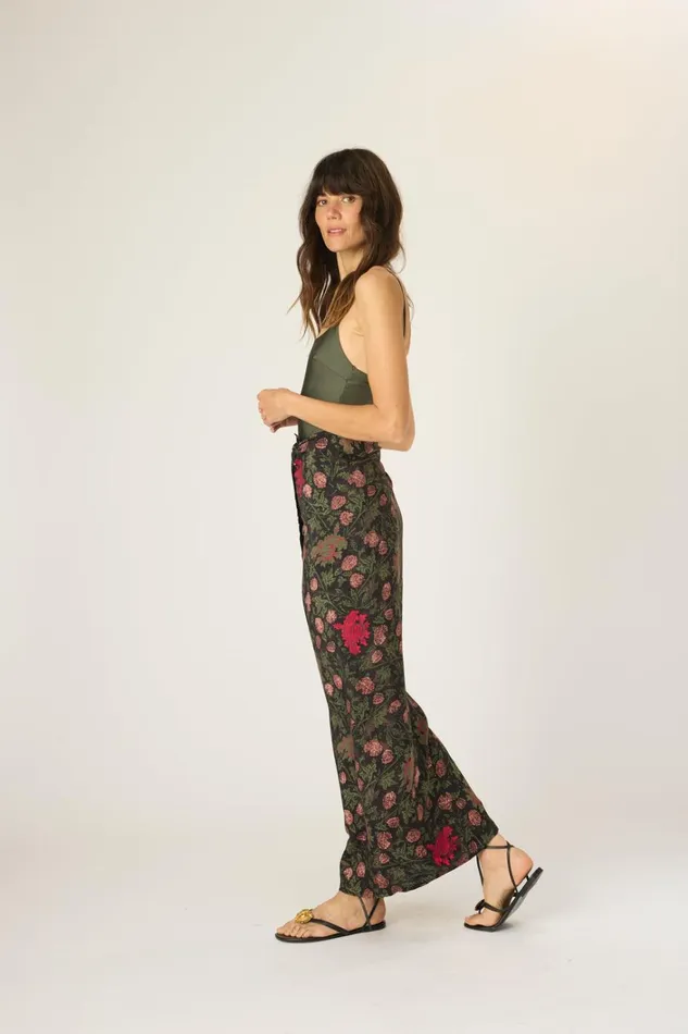 Women Natalie Martin Bottoms Sarong Lehua Black