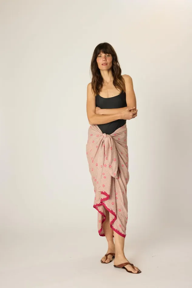 Women Natalie Martin CoverUps Sarong Pinwheel Mink