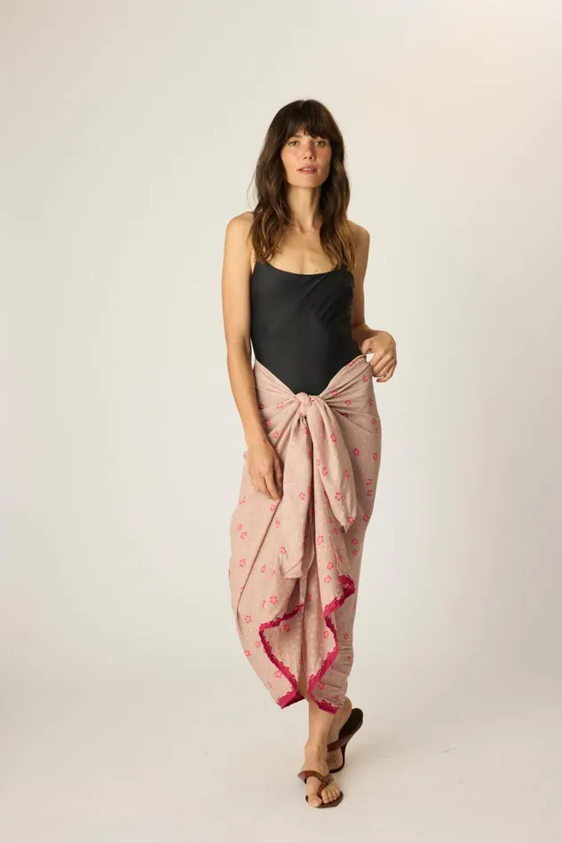 Women Natalie Martin CoverUps Sarong Pinwheel Mink