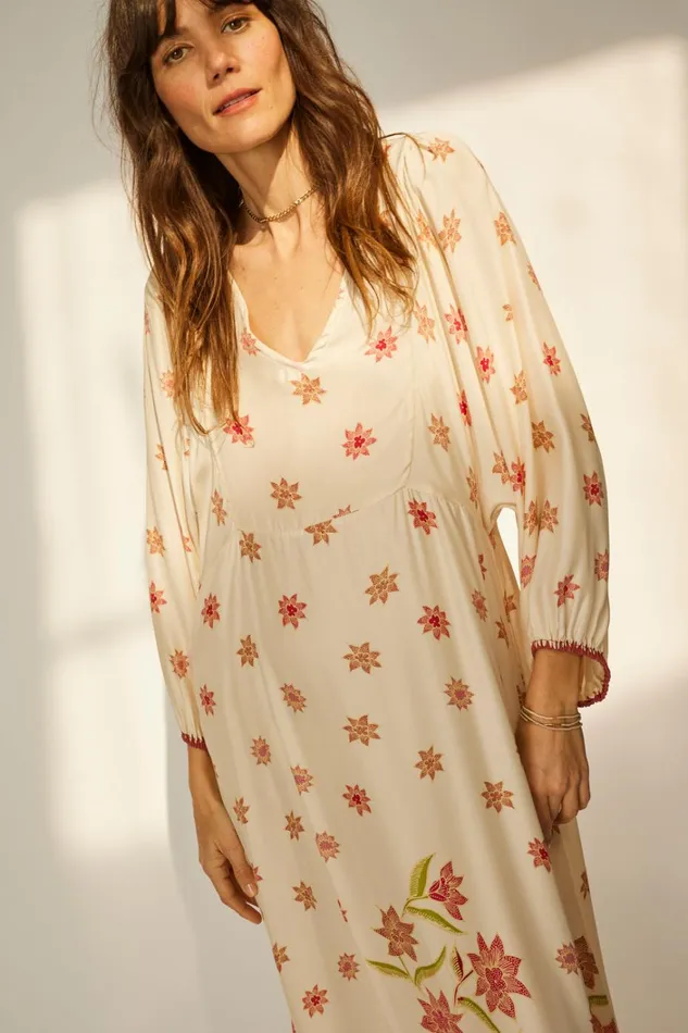 Women Natalie Martin Dresses Alice Dress Starflower Cream