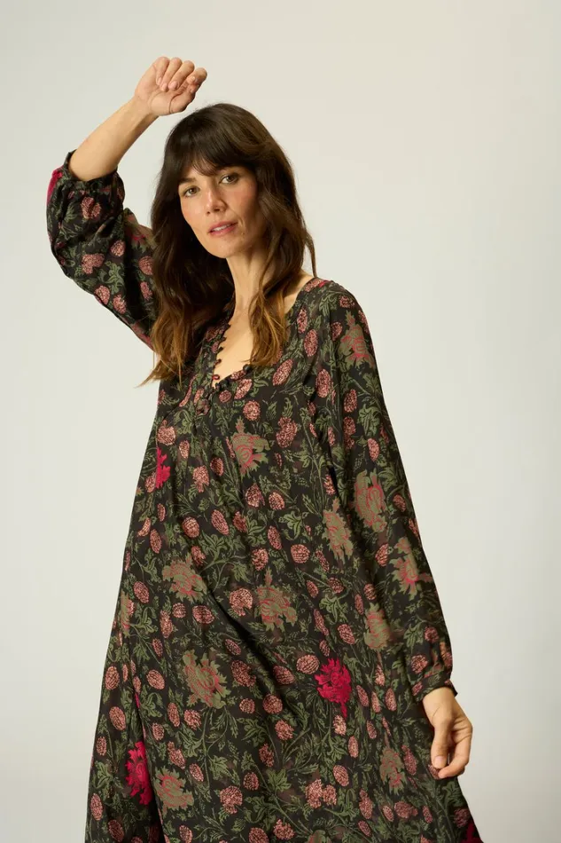 Women Natalie Martin Dresses Fiore Maxi Lehua Black