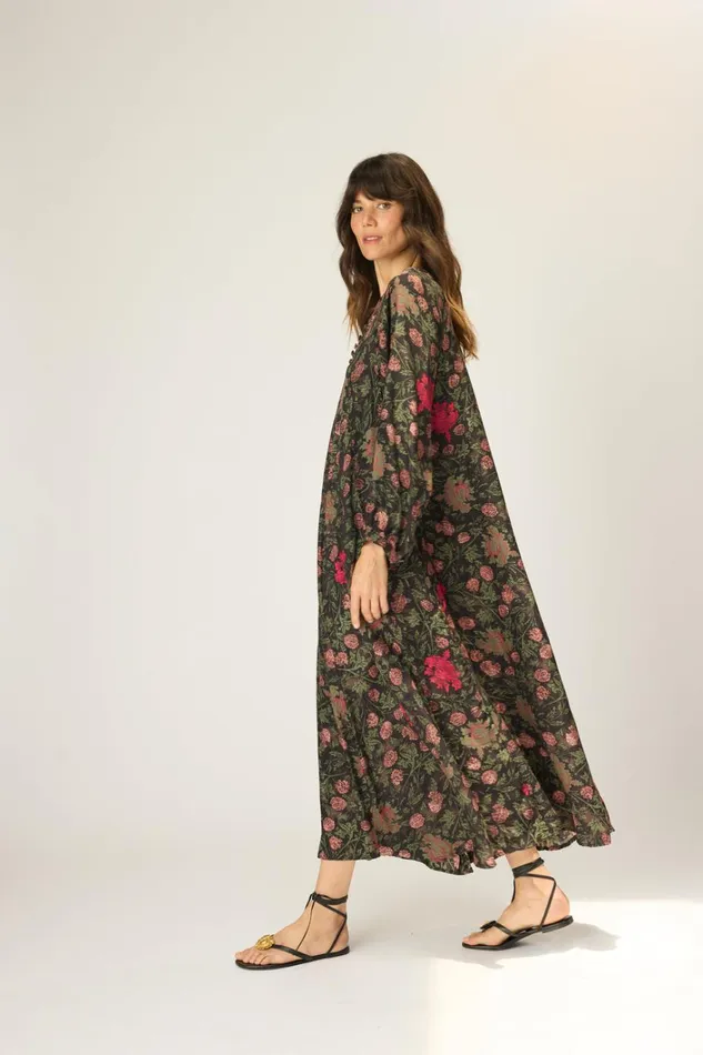 Women Natalie Martin Dresses Fiore Maxi Lehua Black