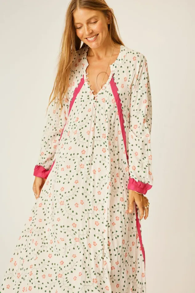 Women Natalie Martin Dresses Fiore Maxi Pinwheel Cotton