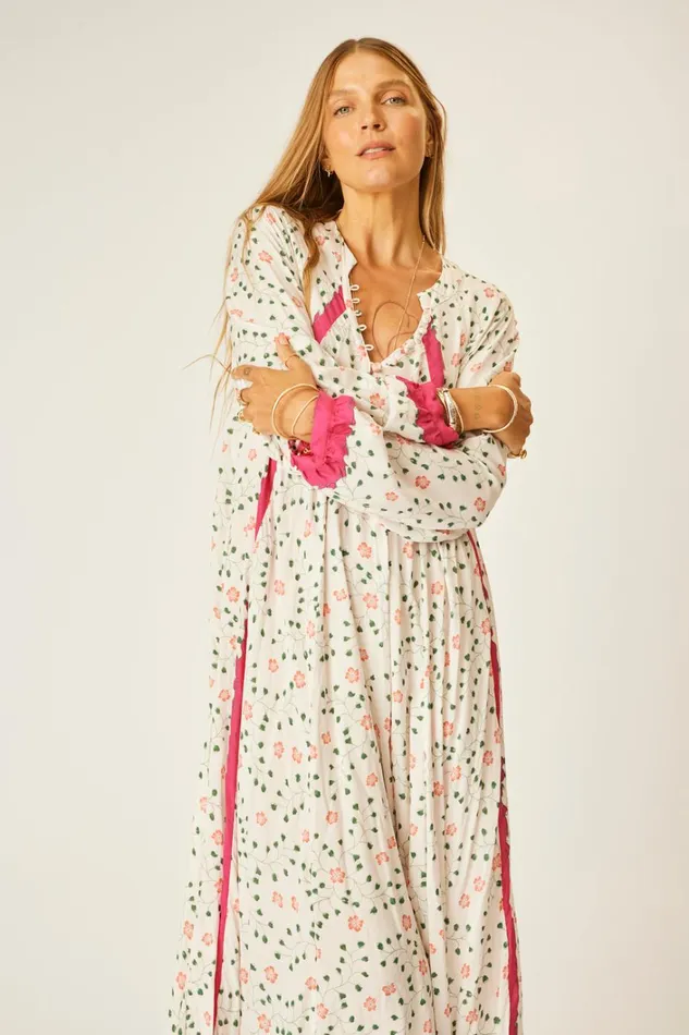 Women Natalie Martin Dresses Fiore Maxi Pinwheel Cotton