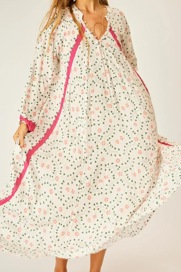 Women Natalie Martin Dresses Fiore Maxi Pinwheel Cotton