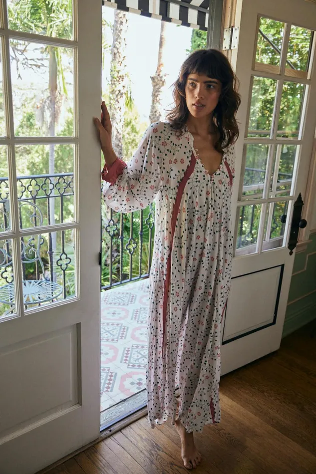 Women Natalie Martin Dresses Fiore Maxi Pinwheel Cotton
