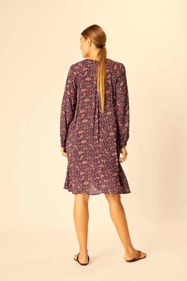 Women Natalie Martin Dresses Fiore Short Dress Petite Fleur Aubergine