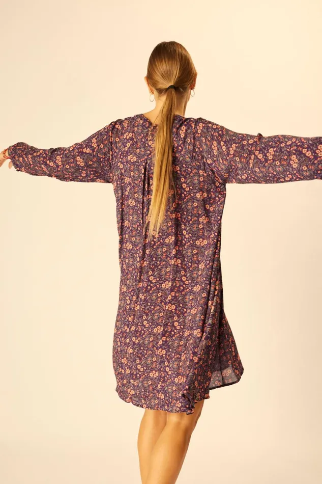 Women Natalie Martin Dresses Fiore Short Dress Petite Fleur Aubergine