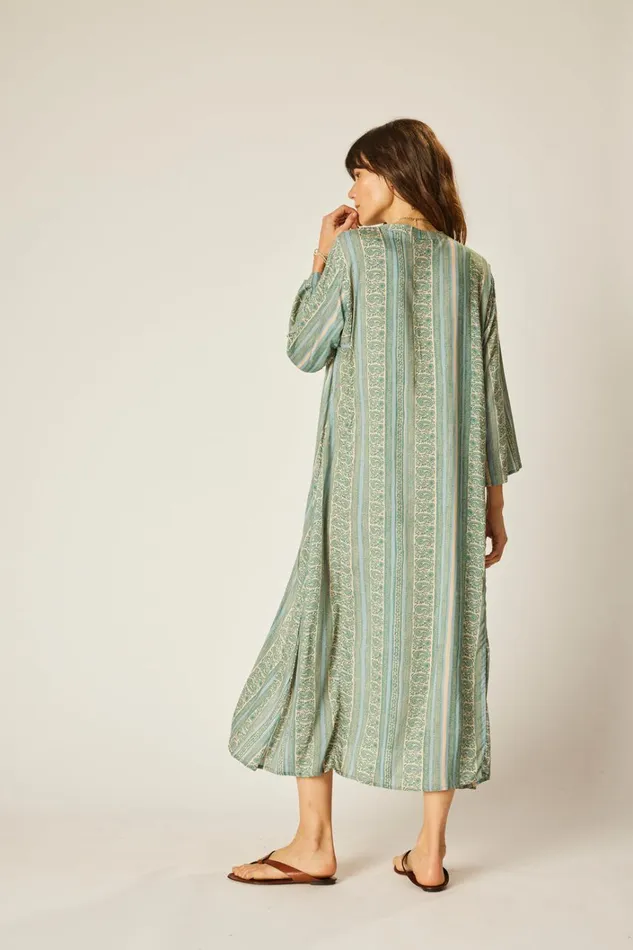 Women Natalie Martin Dresses Isobel Dress Paisley Stripe Pool